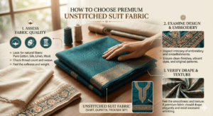 Read more about the article How to Choose Premium Unstitched Suits