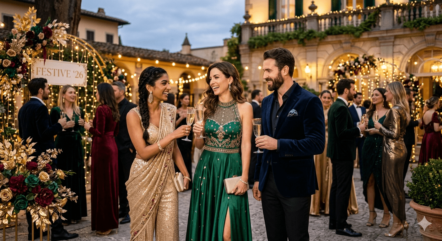 The Peshwas (Revival Silhouette) is showcased in a soft Coral Pink. It illustrates the elegant drape, the voluminous chiffon, and the dense Resham and gold Gota work required for 2026 daytime festivities.